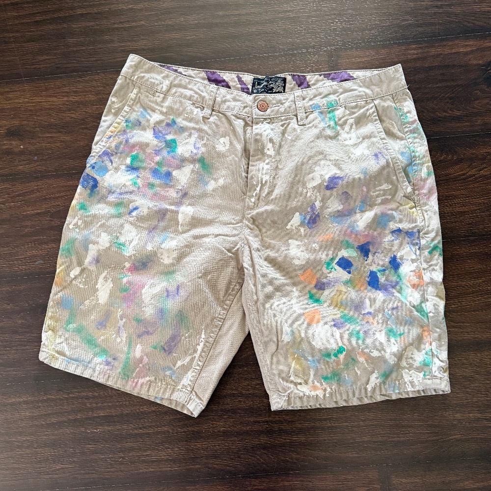 Scotch & Soda - Shorts, Original Pastel Painted Design, Size 33